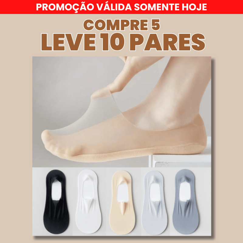 Meias Invisíveis Ortopédicas ConfortLife® -  [SOMENTE HOJE COMPRE 5 LEVE 10]