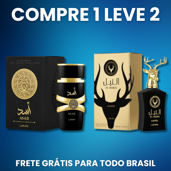 Compre 1 Leve 2 Perfumes Árabes  - Asad Lataffa + AL Noble Ameer